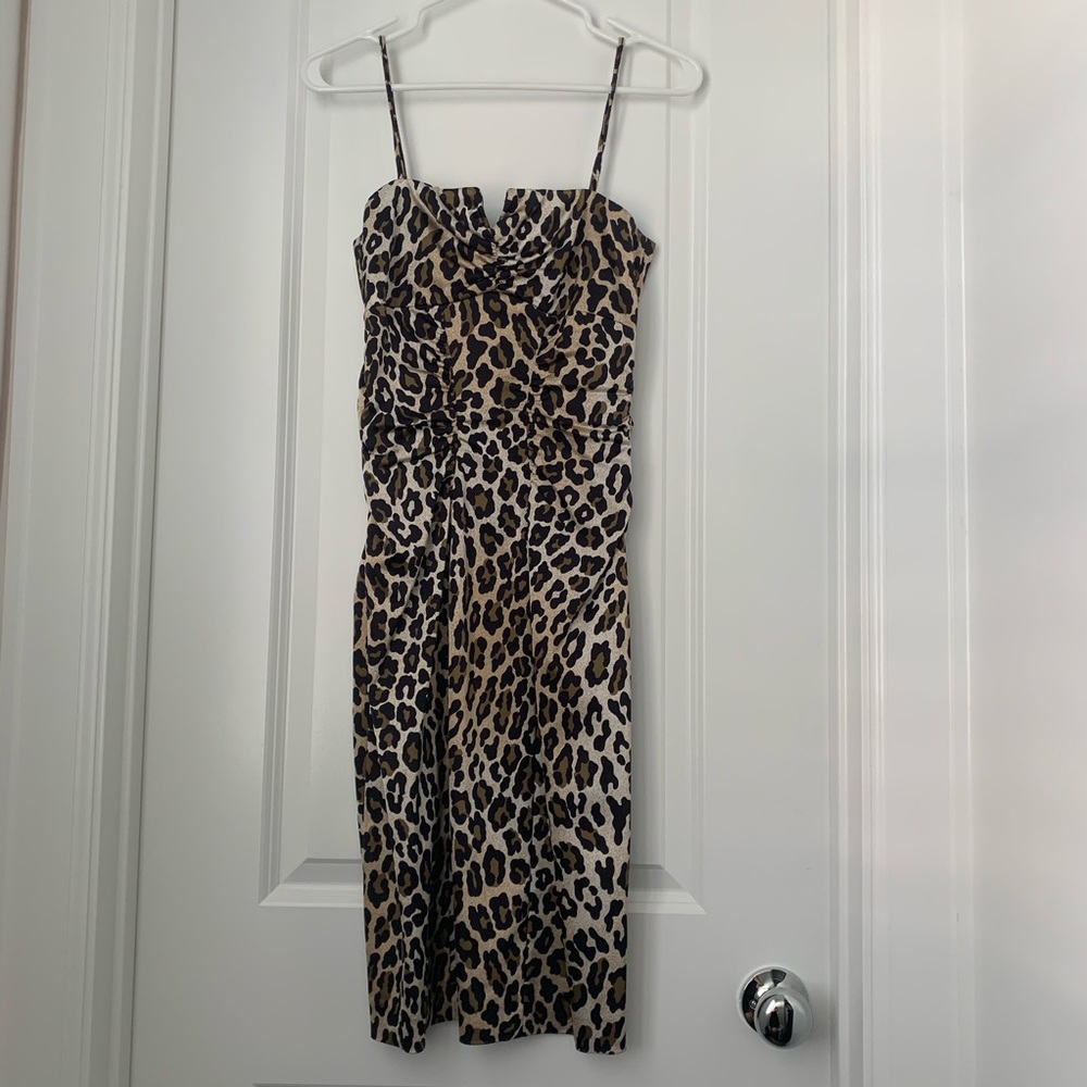 Cache Leopard Print Dress - image 1
